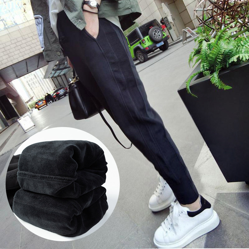 孕妇裤子秋季外穿长裤冬季加厚加绒时尚潮托腹棉裤孕妇装秋冬装款