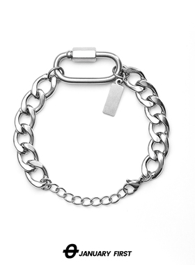 男钛钢原创设计古巴手链