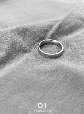 ins风潮女小众设计情侣钛钢戒指