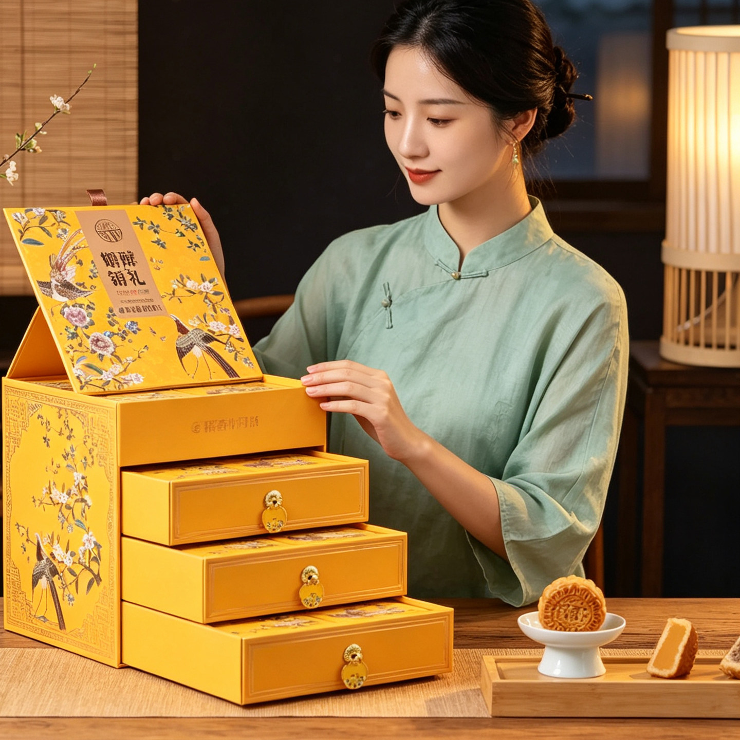 稻香村月饼礼盒装糖醇无蔗糖多口味中秋礼品糖尿人可食送长辈老人