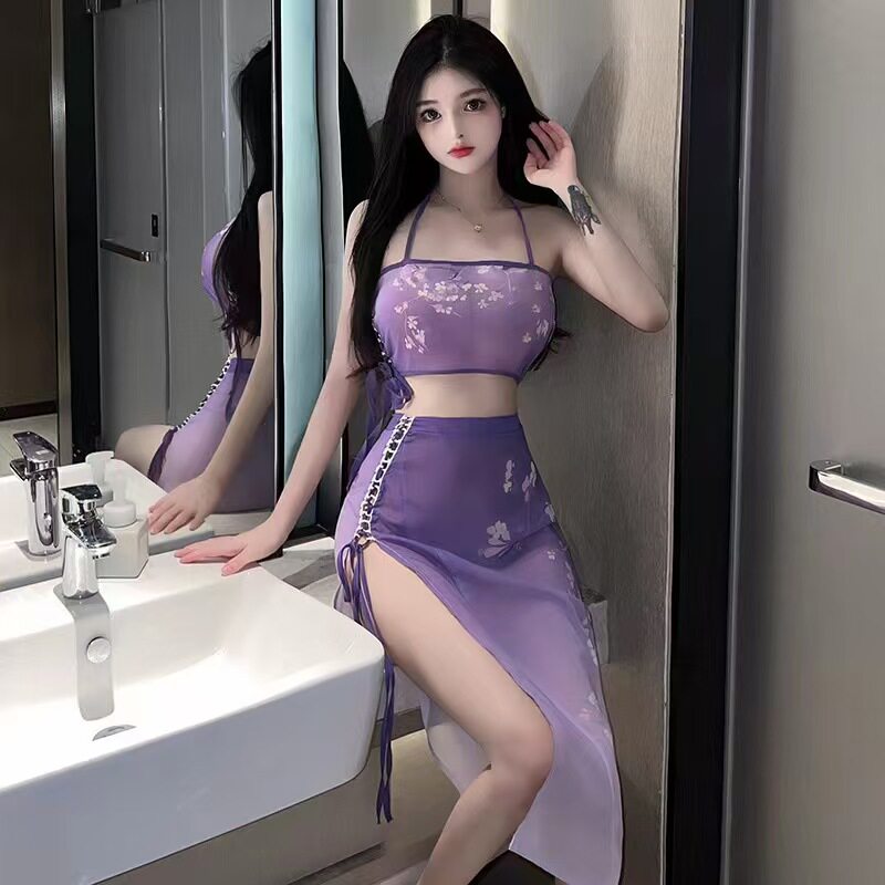 汉服古装性感诱惑睡衣辣妹内衣制服性感高级感纯欲风内衣制服套装