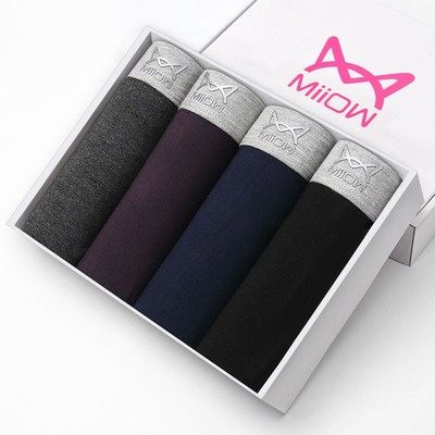 猫人莫代尔石墨烯抗菌无痕平角裤