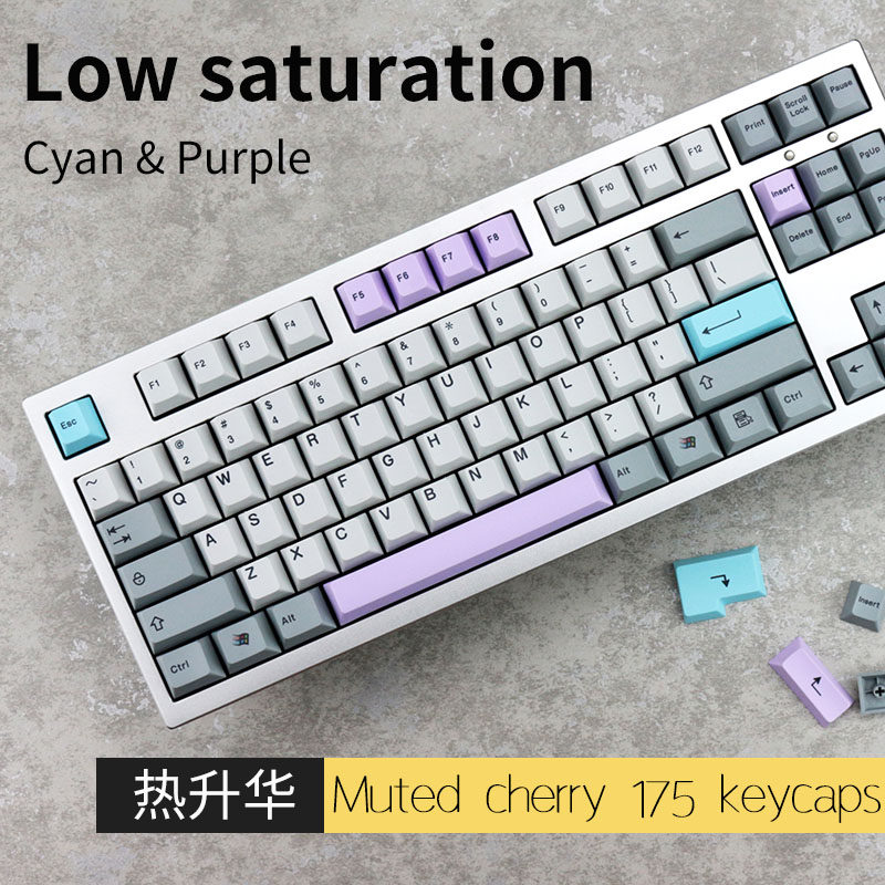 MUTED SILENT ORIGINAL HEIGHT 175 KEY PBT SUBLIMATION MECHANICAL KEYBOARD CUSTOMIZED KEYCAPS FIT FILCO