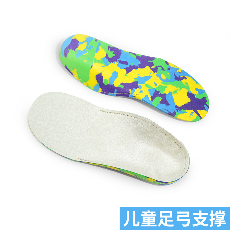 儿童扁平足鞋垫x/o足弓垫矫内外八字足弓透气鞋垫男女童鞋垫