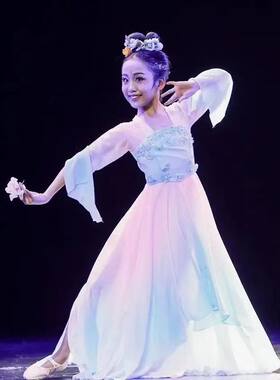 桃李杯少儿表演服簪花引