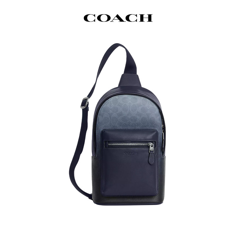 COACH/蔻驰Racer Pack 男包斜挎包胸包单肩包包男士礼物