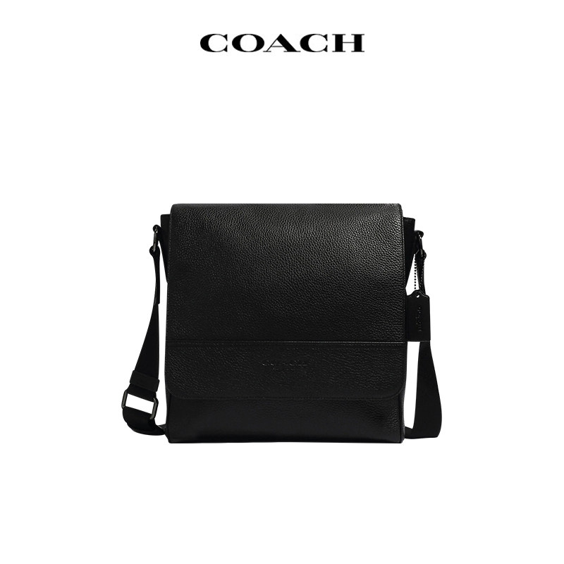 COACH/蔻驰男包商务邮差包百搭通勤单肩斜挎包轻奢单肩包男礼物