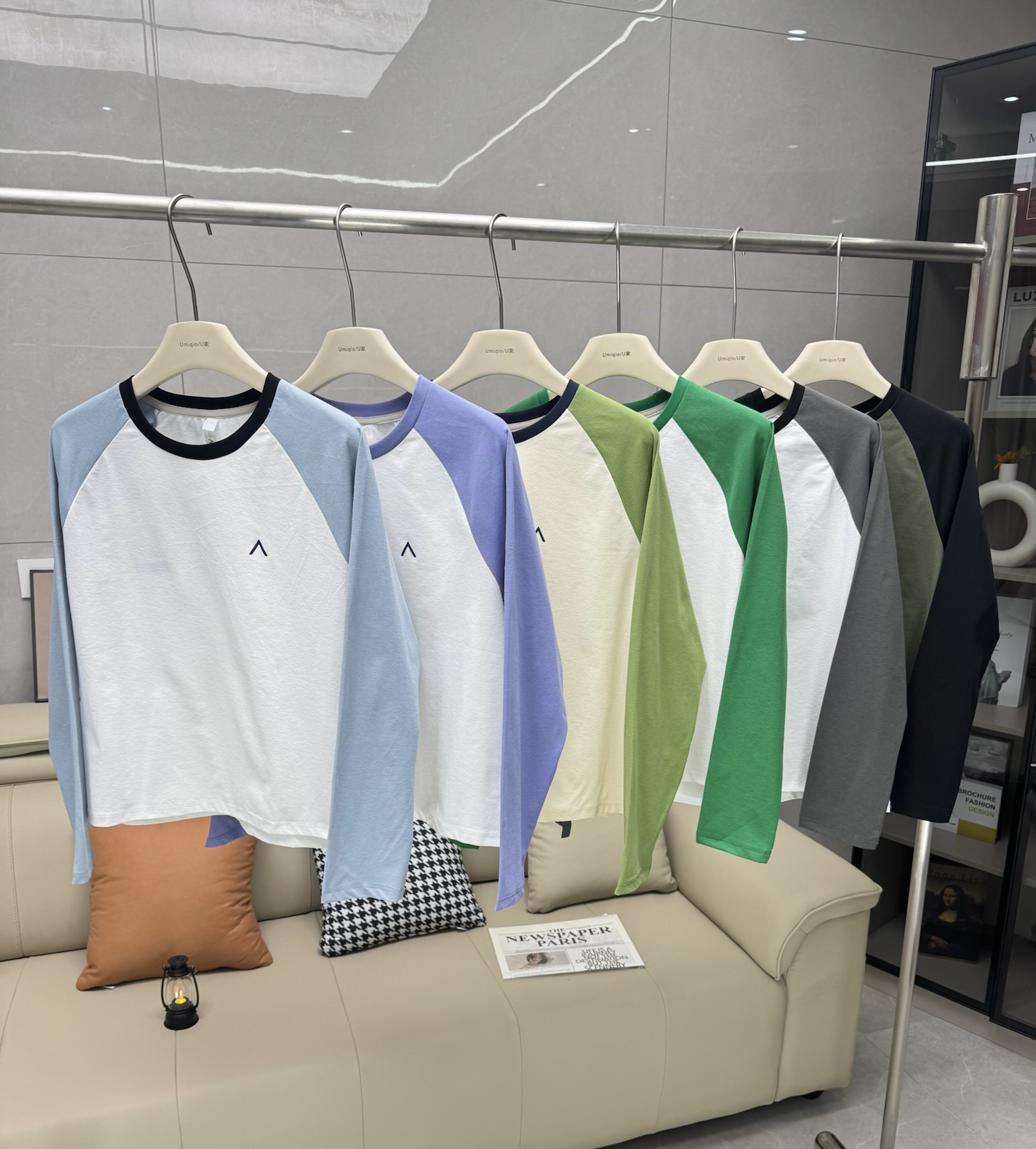 大厂订单！棵家情侣款户外轻量速干衣吸湿运动休闲撞色插肩袖T恤