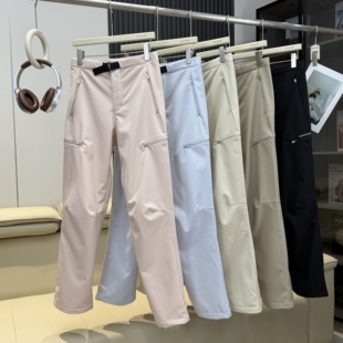 伞兵裤 渠道好货 防水徒步登山工装 加绒软壳冲锋裤 户外山系情侣款