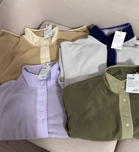 轻薄摇粒绒外套防风保暖叠穿内胆万粒绒开衫 蕉家249 吧 都要