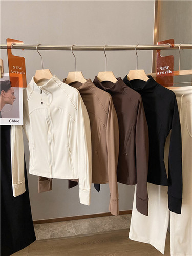 自留！ LU家同款立体剪裁修身显瘦裸感健身瑜伽外套瑜伽裤两件套