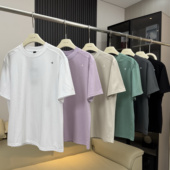 男士 夏季 外贸OZ廓形高支长绒棉基础纯色T恤 芒星系列 大厂订单