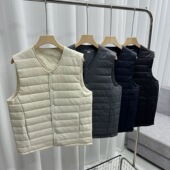 棵米ai蕉家情侣款 轻量保暖绗缝羽绒棉防风锁温休闲棉马甲背心外套