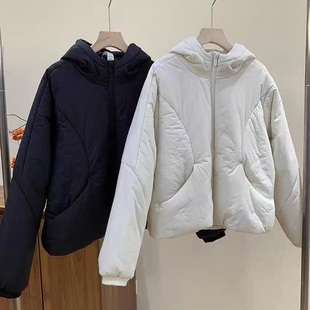 科技棉保暖防风连帽棉衣棉服外套 超级显瘦 软呼呼滴 lu家同款