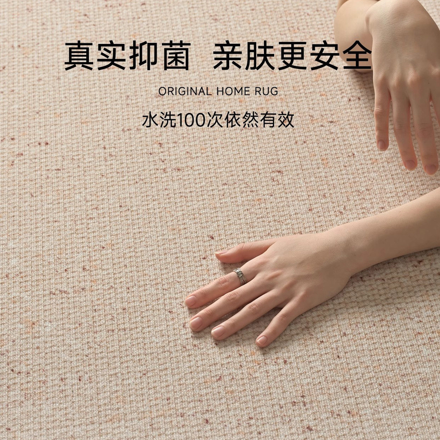 黑色小象纯色中古风地毯客厅2026新款轻奢高级感沙发茶几加厚地垫