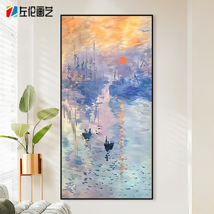 世界名画数字油画玄关大尺寸2025新款手工diy填色涂色手绘油彩画