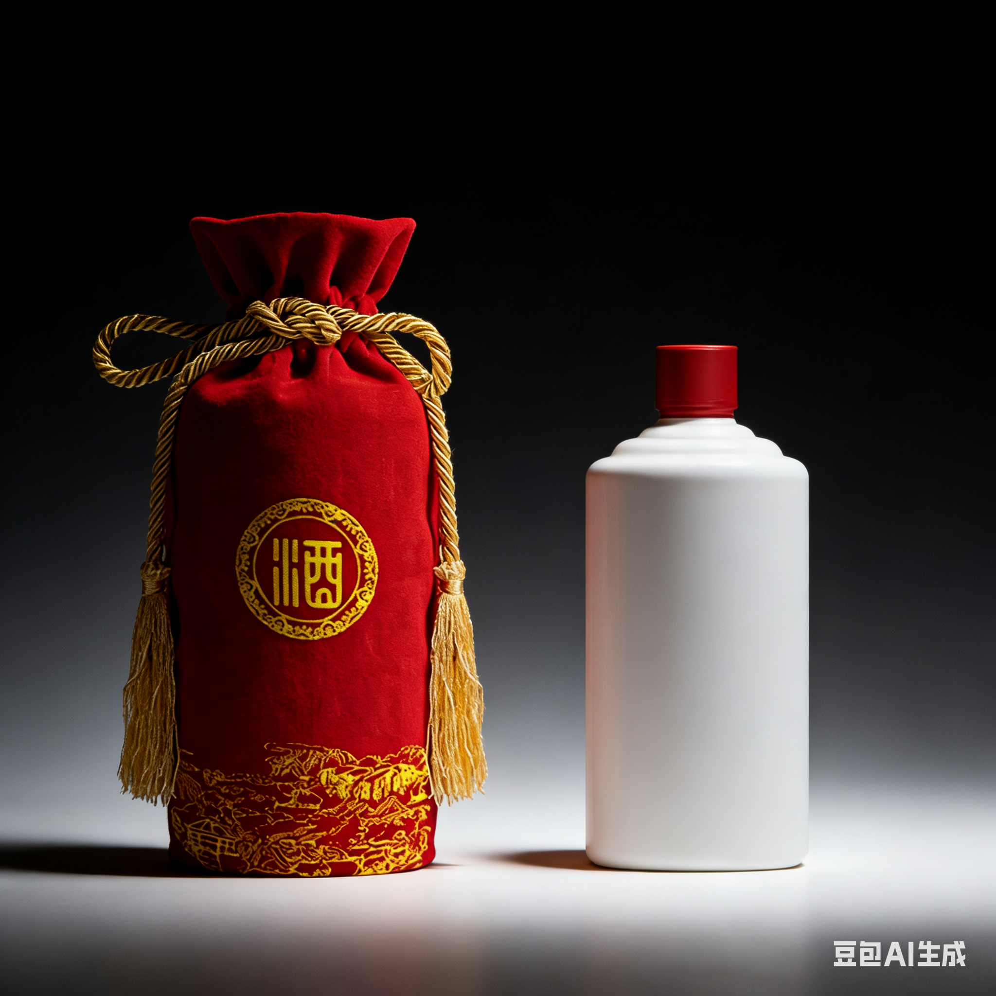 茅台镇白酒袋礼品袋一斤茅型酒瓶手提外包装酒字绒布袋子定制logo