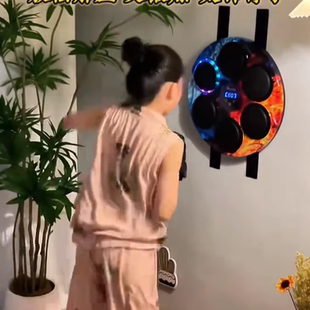 音乐拳击靶智能家用成人运动训练墙靶儿童室内打击反应电子靶玩具