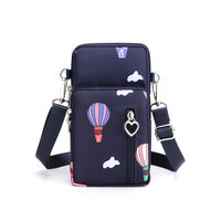 2026 Mobile phone bag for women, mini crossbody bag for summer, mobile phone cloth bag, vertical neck hanging portable wrist coin purse thumbnail 8