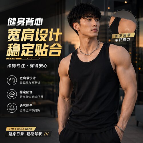 显大背心在这个夏季让你少练十年