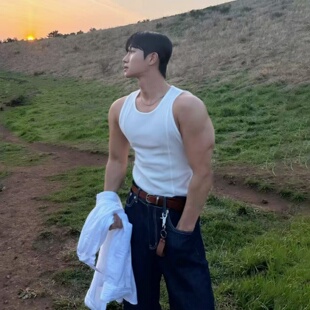 2026新款美式背心网红潮牌夏季休闲宽松无袖打底背心男健身运动衫