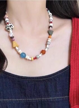 新款复古项链女ins潮轻奢小众