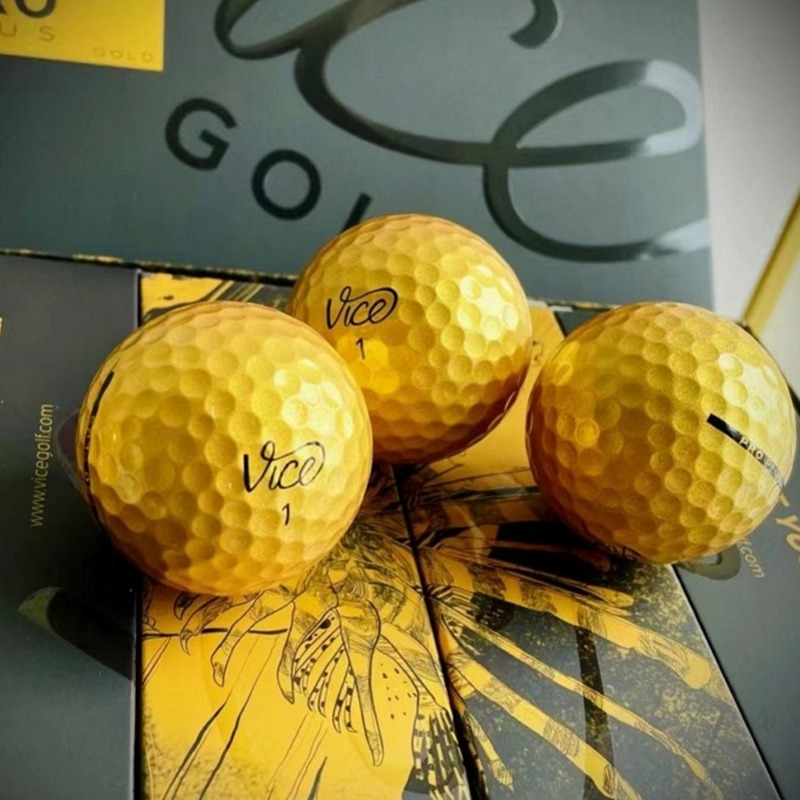 ViceGolf限量版金色高尔夫球