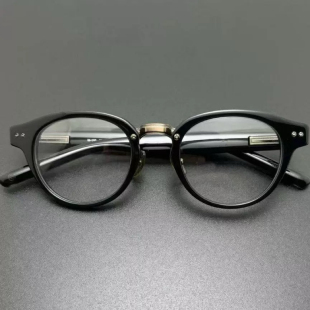 日本9999同款 M150复古圆框眼镜架男女防蓝光超轻手工板材近视镜框