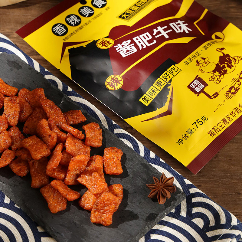 DT香菇肥牛90后怀旧零食大豆制品辣片酱香肥牛素肉经典小吃零食