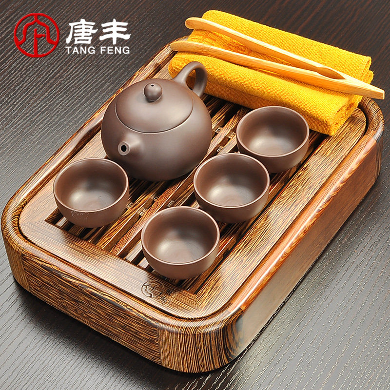 西兀鸡翅实木茶盘紫砂功夫喝茶茶具套装4人家用简约干泡盘泡茶壶|msdalam kategori pinggan mangkuk, set teh, Pakej teh - dari Buy2taobao.com untuk memberikan perkhidmatan ejen Taobao profesional membeli