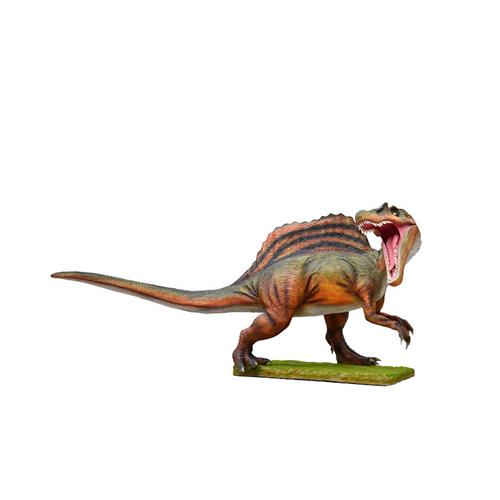 定制吼叫棘背龙化石等比例大小有声会动恐龙主题乐园室内室外商场