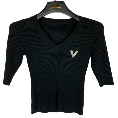 轻奢维斯潮牌经典短袖t恤针织衫