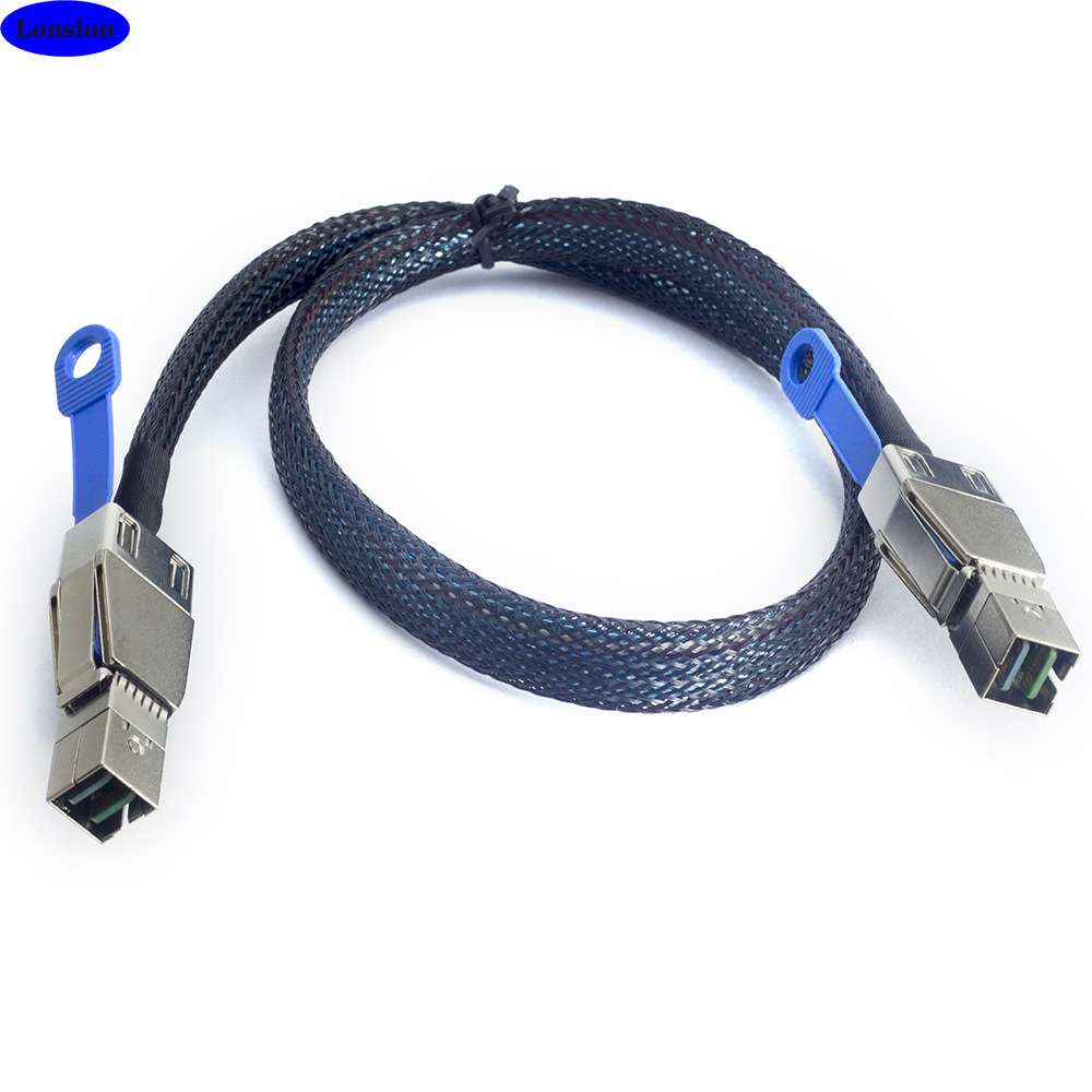 MINI SAS HD SFF-8644转8644不带IC HD8643接点高速服务器连接器
