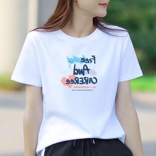 夏季韩版白色女士t恤短袖学生ulzzang百搭宽松半袖体恤原宿BF上衣