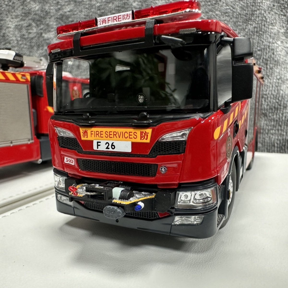 1:43STARS斯堪尼亚消防车hk香港FSD大泵(p320)树脂车模型收藏精品