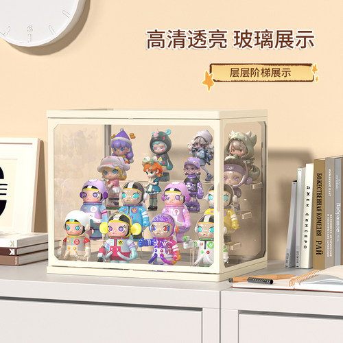 娃娃吧唧桌面防尘模型透明摆件