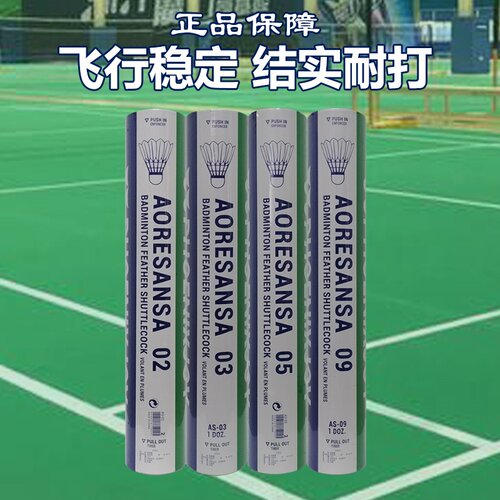 羽毛球正品耐打王05室内室外03训练用球12只装09防风稳定不易打烂