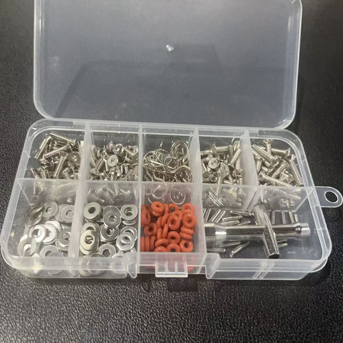 HSP1/10 遥控车零配件 270PCS不绣钢螺丝L2 M3平/圆头 螺丝工具盒