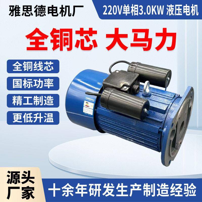 相电机3w大功率纯铜全铜异步电动机马达220v家用小型异步电机