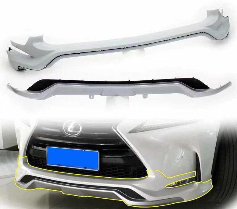适用15-16款雷克萨斯NX200NX300h改装运动前铲后唇小包围后扰流