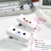 小海豹表情迷你小号订书机学生便携简约办公小型省力高颜值宿舍