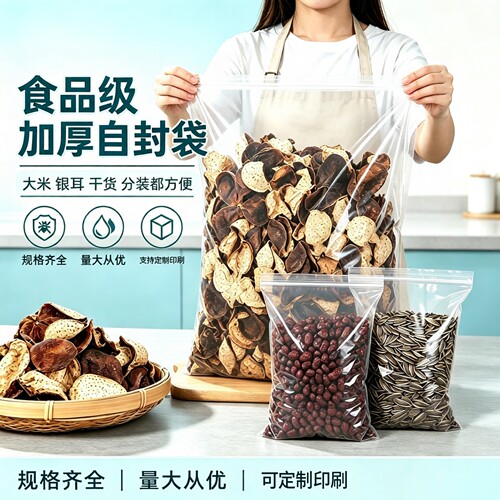 干货大米分装食品自封袋可定制