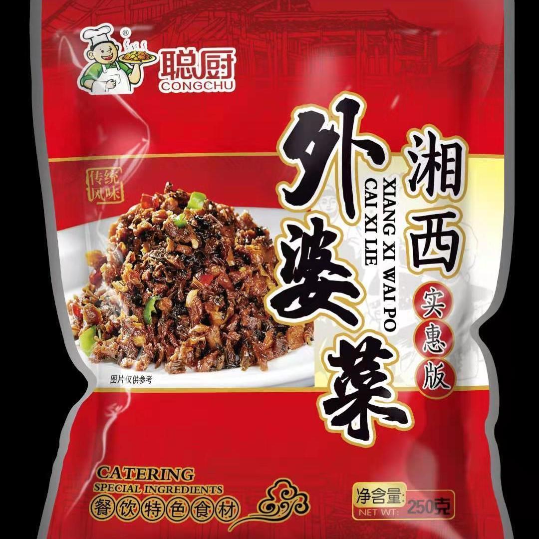 聪厨外婆菜微辣素食菜湘西泡菜下饭菜250g袋装凉菜食材半成品
