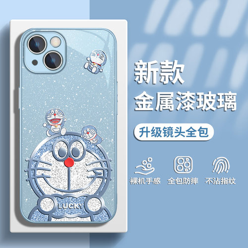 新年2024哆啦a梦小米手机壳玻璃