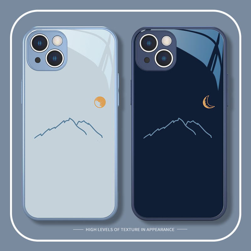 日照金山个性玻璃手机壳