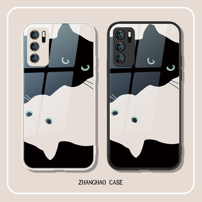 适用华为p40pro液态玻璃创意