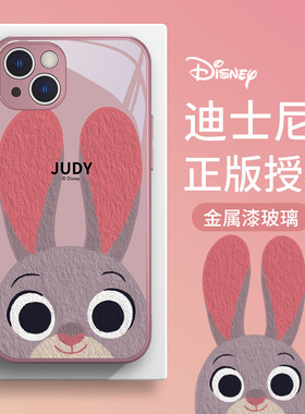 疯狂动物城尼克朱迪适用华为p40手机壳新款p50小兔子p30pro新年mate50/60本命年13情侣nova10玻璃9荣耀80/70