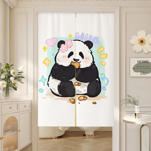 门帘家用免打孔布帘遮挡帘