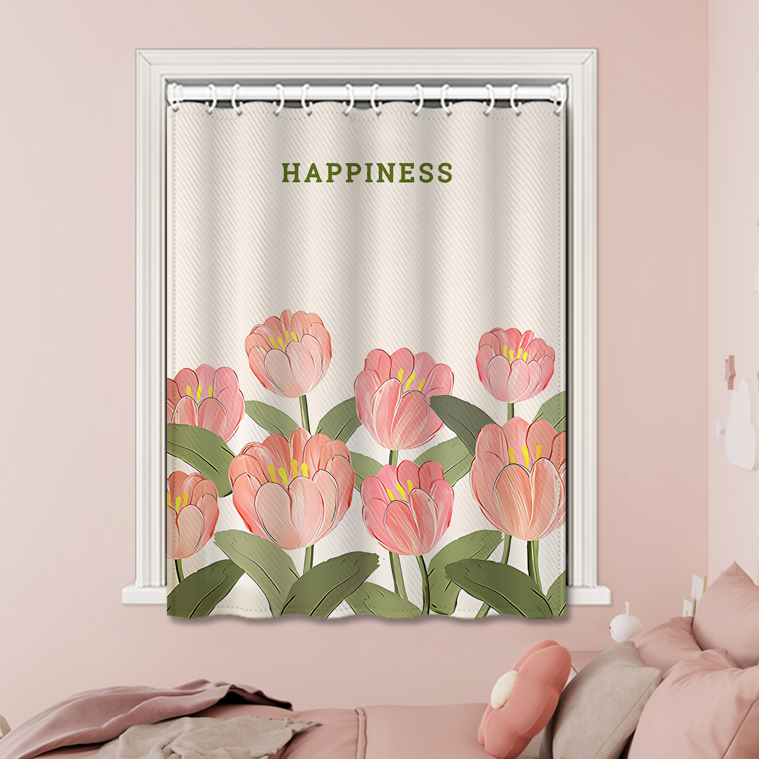 全遮光小窗户窗帘2025新款免打孔