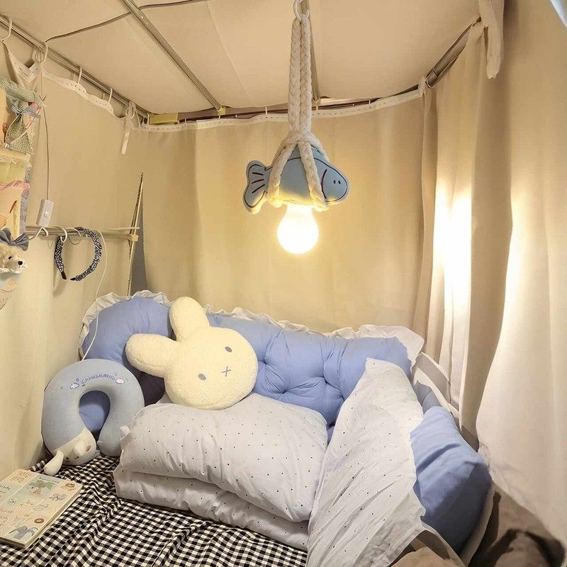 小鱼床上吊灯悬挂长续航阅读灯大学生宿舍寝室改造好物氛围感装饰